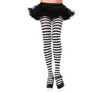 Collants rayés noir et blanc - Accessoire sensuel et séduisant qui allie style