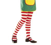 Collants Rayés Rouges Et Blancs Enfant - Taille: 4-5 Ans (116 Cm) Rouge