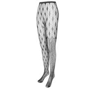 Collants Résille Asymétriques pour Femmes, Style Mode Noir Taille Unique | Chinlon, Coupe une Taille, Usage Bal, Maison, Forme pour 37,5 à 70kg