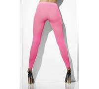 Collants Roses Opaques Sans Pieds Accessoire De Costume Années 80 Néon