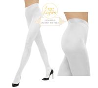 Collants Satin De Luxe Wolford M Blanc Avec Beaucoup De Brillance Opaque