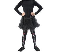 Collants Squelette Enfant Dia De Los Muertos Taille Unique Noir