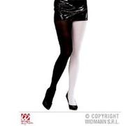 Collants noirs et blancs XL - WIDMANN - Mixte - pour déguisement ou soirée