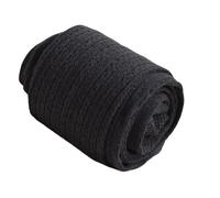 Collants thermiques en tricot torsadé pour femme - Legging d'hiver en coton épais - Collants à haute élasticité - Plusieurs couleurs disponibles - Legging amincissant à haute élasticité, Noir , No