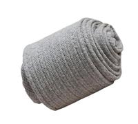 Collants thermiques en tricot torsadé pour femme - Legging d'hiver en coton épais - Collants à haute élasticité - Plusieurs couleurs disponibles - Legging amincissant à haute élasticité, gris clair