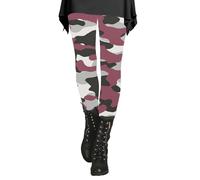 Collants thermiques pour femme - Grandes tailles - Legging thermique d'hiver - Camouflage - Skinny - Long - Multicolore - Pantalon de yoga - Pantalon thermique d'hiver - Pantalon de loisirs - Doublure