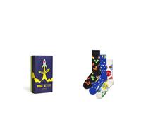 Collants Unisexe HAPPY SOCKS Elton John Gift Set 3 Paire Black P000855.BL