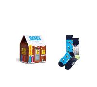 Collants Unisexe HAPPY SOCKS Skiing Chalet Gift Set 2 Paire Brun 36_40 380322