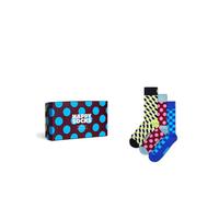 Collants Unisexe HAPPYSOCKS Multicolore Gift Set 3 Paire Bleu Marine 41_46 L
