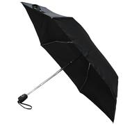 COLLAR AND CUFFS LONDON Parapluie Pliant Mini Leger 290 g - Compact Petit et Solide 21 cm Fermé - Rare Ouverture et Fermeture Automatiques - Arc de 102 cm - Femme Homme Enfant - Pliable - Noir