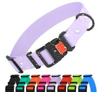 CollarDirect Collier Chien Imperméable Ajustable - Silicone & Plastique, Anti-Odeur, Facile à Nettoyer, Boucle Sécurité - pour Petits, Moyens et Grands Chiens