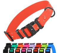 CollarDirect Collier Chien Imperméable Ajustable - Silicone & Plastique, Anti-Odeur, Facile à Nettoyer, Boucle Sécurité - pour Petits, Moyens et Grands Chiens