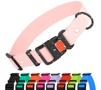 CollarDirect Collier Chien Imperméable Ajustable - Silicone & Plastique, Anti-Odeur, Facile à Nettoyer, Boucle Sécurité - pour Petits, Moyens et Grands Chiens