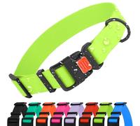 CollarDirect Collier Chien Imperméable Ajustable - Silicone & Plastique, Anti-Odeur, Facile à Nettoyer, Boucle Sécurité - pour Petits, Moyens et Grands Chiens