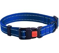 CollarDirect Collier pour Chien Réfléchissant pour Petit et Grand Chien avec Une Boucle à Détachement Rapide - Mâle et Femelle- 48 Options Nylon (Bleu, 30-40 cm)