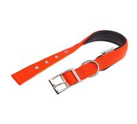 Ferplast Collier pour Chien Taille M/L en Nylon rembourré avec Boucle réglable en métal, Tour de Cou 41-49 cm, Orange