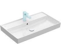 Collaro, Villeroy & Boch, lavabo pour armoire, 1 trou pour robinet, avec trop-plein, côté inférieur non poncé, 800x465mm, 4A338001, Couleur: blanc-alpin