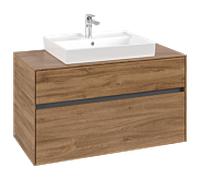 Collaro Villeroy und Boch vasque C01900RH 100x54.8x50cm, centre de vanité, chêne Kansas