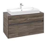 Collaro Villeroy und Boch vasque C02000RK 100x54.8x50cm, centre de vanité, chêne pierre