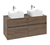 Villeroy und Boch Collaro C04400VH 120 x 54,8 x 50 cm, pour 2 Waschtische , Arizona Oak