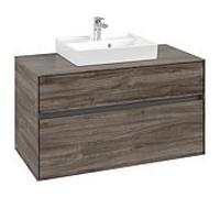Collaro Villeroy und Boch vasque C01600RK 100x54.8x50cm, centre de vanité, chêne pierre