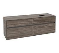 Collaro Villeroy und Boch vasque C05100RK 160x54.8x50cm, meuble sous-vasque à droite, Stone Oak
