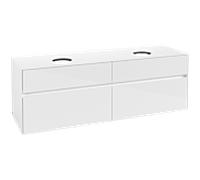 Collaro Villeroy und Boch vasque C05200DH 160 x 54,8 x 50 cm, pour 2 Waschtische , Glossy White
