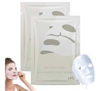 Collavie Masque Collagene,Collavie Bio-Collagen Masque Profond Réel,Masque Hydrogel,Amélioration De L'élasticité,Skincare Coréenne,Anti-âge Mask,Masque Anti-Rides Au Collagène Profond (2PC)