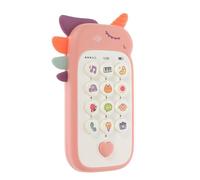Collazoey Téléphone portable pour bébé à partir de 1 an - Amusant à apprendre - Avec chansons, mots, phrases et lumières clignotantes - Cadeau pour fille et garçon (rose)