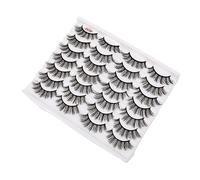 COLLBATH 1 boîte Faux Cils Naturels Faits Main pour Maquillage Féminin Usage Professionnel et Quotidien Extension Volume Léger et Confortable