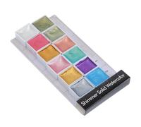 COLLBATH 1 Boîte Halloween Coffret Peinture Aquarelle Kit D'aquarelle | Pigment Nacré, Peintures Aquarelles Métalliques, Glue Poudre, Décor Manucure, Arts et Craft