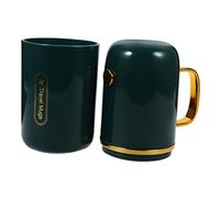 COLLBATH 1 Jeu Tasse de rince-Bouche étui à Brosse à Dents Porte-brosses à Dents de Voyage Trousse Rangement Voyage Set de Porte-se à s Domestique e-ifrice PP Green