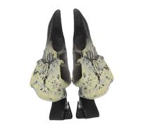 COLLBATH 1 Paire Barrette à Cheveux Résine Crâne de Corbeau Épingle à Cheveux Halloween Accessoire de Fête Thématique avec Design Pratique pour Maintien Sécurisé pour Halloween Performances