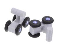 COLLBATH 1 Paire Patins à roulettes Perroquet Patins à Quatre Roues Vannes Gonflables Mini Ponceuse Accessoires De Voiture s Miniatures s -décoration Métal