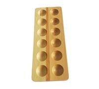 COLLBATH 1 Pièce 12 Porte-oeufs En Bois Plateau à Œufs Pour Réfrigérateur Porte-oeufs Pour Réfrigérateur Coquetier Pour Réfrigérateur Cartons D'oeufs Réutilisables Oeufs Trios Bambou