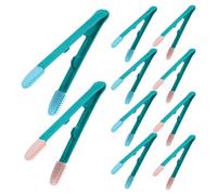 COLLBATH 10 Outils De Nettoyage Pour Les Yeux Des Animaux De Compagnie Pince À Épiler Brosse Pour Les Yeux Brosse Anti-Traces De Larmes En Polypropylène