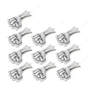COLLBATH 10 Pièces Ballons de Cheering Gonflables Aluminium Accessoires de Support Sportif Poing et Faciles à Gonfler pour Événements Football Fêtes et Compétitions Scolaires