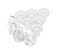 COLLBATH 10 Pièces Bouche de bouteille de vin synthétique Franchage réutilisable pour les bouteilles bouchon de en verre avec joint serré Verre de de bière Transparent