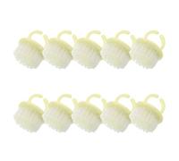 COLLBATH 10 Pièces Brosse de Nettoyage pour Bagues D'anneau Poils en Pp et Corps en Polystyrène, Compacte et Portable, pour Dépoussiérage Nail Art et Voyage