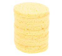 COLLBATH 10 pièces Éponges Visage Naturelles Cellulose pour Exfoliation et Démaquillage Pads Nettoyants Profonds Adaptées à Types de Peaux Pratiques pour Voyage