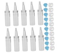 COLLBATH 10 Pièces Hamster Water Bottles Pet Nursing Feeder Glass Bottles for Small Animals Hamsters Sugar Gliders Squirrels Safe and Easy Feeding