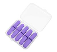 COLLBATH 10 Pièces Lot de 10 Bouchons D’Oreilles Antibruit en Mousse à Mémoire de Forme Violet avec Étui de Rangement, Réutilisables, Isolation Phonique pour Dormir, Travail et Concerts,