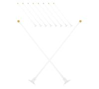 COLLBATH 10 pièces Lot de Mâts de Drapeaux Adhésifs pour Fenêtre de Voiture avec Ventouse Bannières Décoratives Colorées Polyester Support Portable pour Décoration Extérieure et Voyage