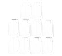 COLLBATH 10 Pièces Palette de Maquillage Acrylique Plateau Mixte Fond de Teint et Fard à Paupières Palette Transparente pour Manucure et Nail Art Outil de Mélange Compact