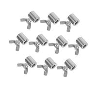 COLLBATH 10 Pièces Pince à Câble Acier Inoxydable Clip à Main avec Rond pour Fixation Sécurisée de Câble Simple et Double Usage Industriel