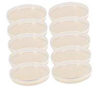 COLLBATH 10 Pièces Plaques de Pétri Agar Préparées pour Laboratoire Scientifique et Projets Éducatifs Kit Microbiologie avec Épaisse Agar Usage Pratique et Portable