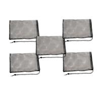 COLLBATH 10 Pièces Sacs de Filtration pour Aquarium Noir Maille Polyester Réutilisables pour Filtre de Bassin et Séparation des Déchets