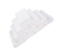 COLLBATH 10 Serviettes Papier Blanches Papier Épais Doux Absorbant pour Restaurant Hôtel Ktv Usage Hygiénique Écologique