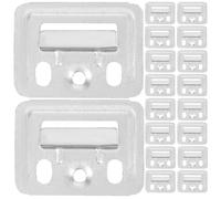 COLLBATH 100 Clips Métalliques Galvanisés 43x32 Mm pour Fixation Panneaux Muraux Intégrés, Supports Robustes pour Meubles, Pièces de Fixation Polyvalentes pour Installation Rapide