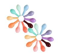 COLLBATH 100 Pièces Ballons Ronds Latex Macaron pour Anniversaire Mariage Couleurs Mélangées